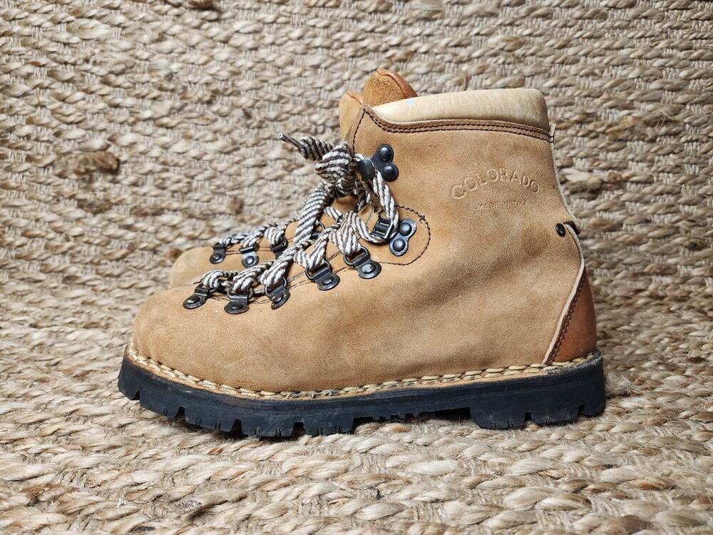 VINTAGE Colorado Kinney Boots Brown Suede Leather Womens 5.5 Hiking Outdoor Work